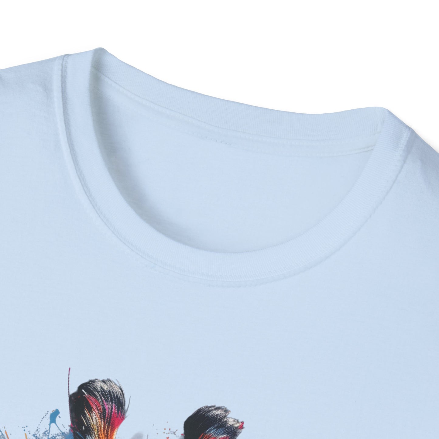 Funky Giraffe Splash - Vibrant Pop Art Giraffe T-Shirt - Unisex Softstyle T-Shirt