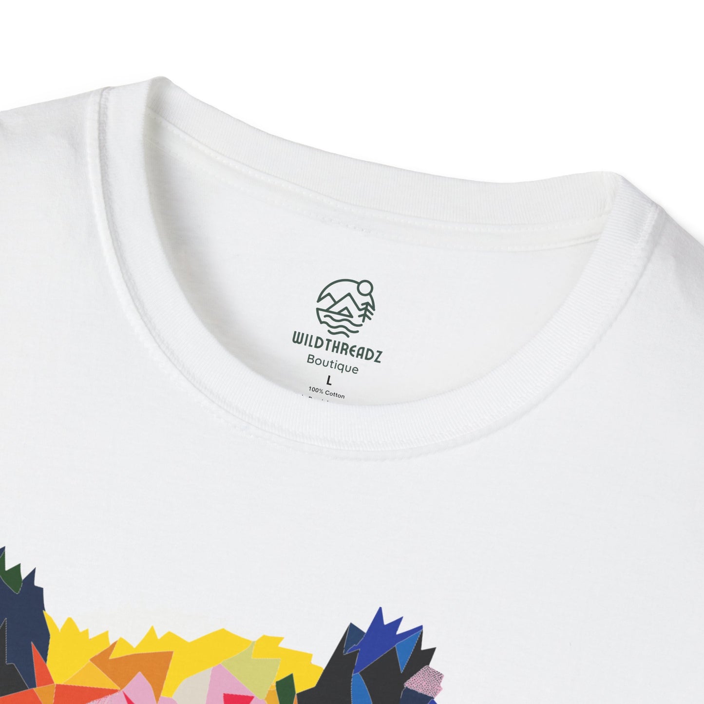 Kaleidoscope Panda Tee - Geometric Colorburst Panda T-Shirt - Unisex Softstyle T-Shirt