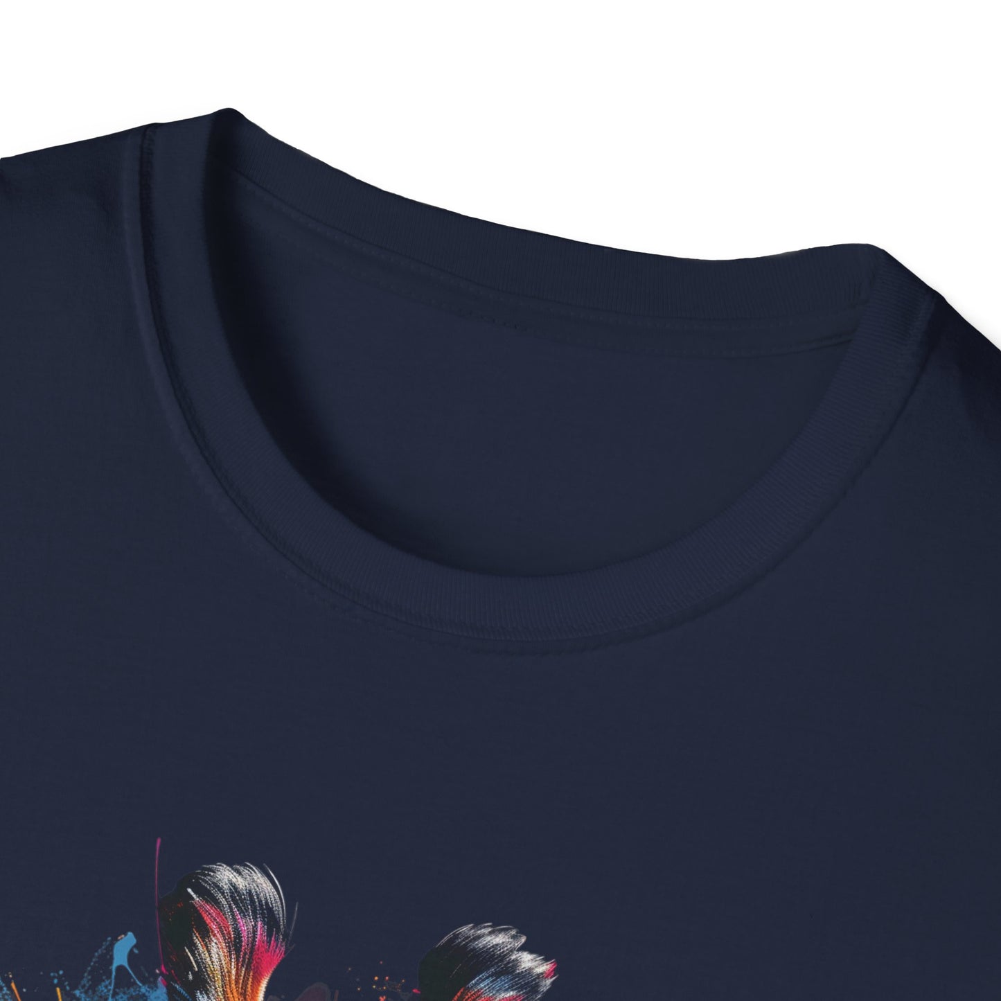 Funky Giraffe Splash - Vibrant Pop Art Giraffe T-Shirt - Unisex Softstyle T-Shirt