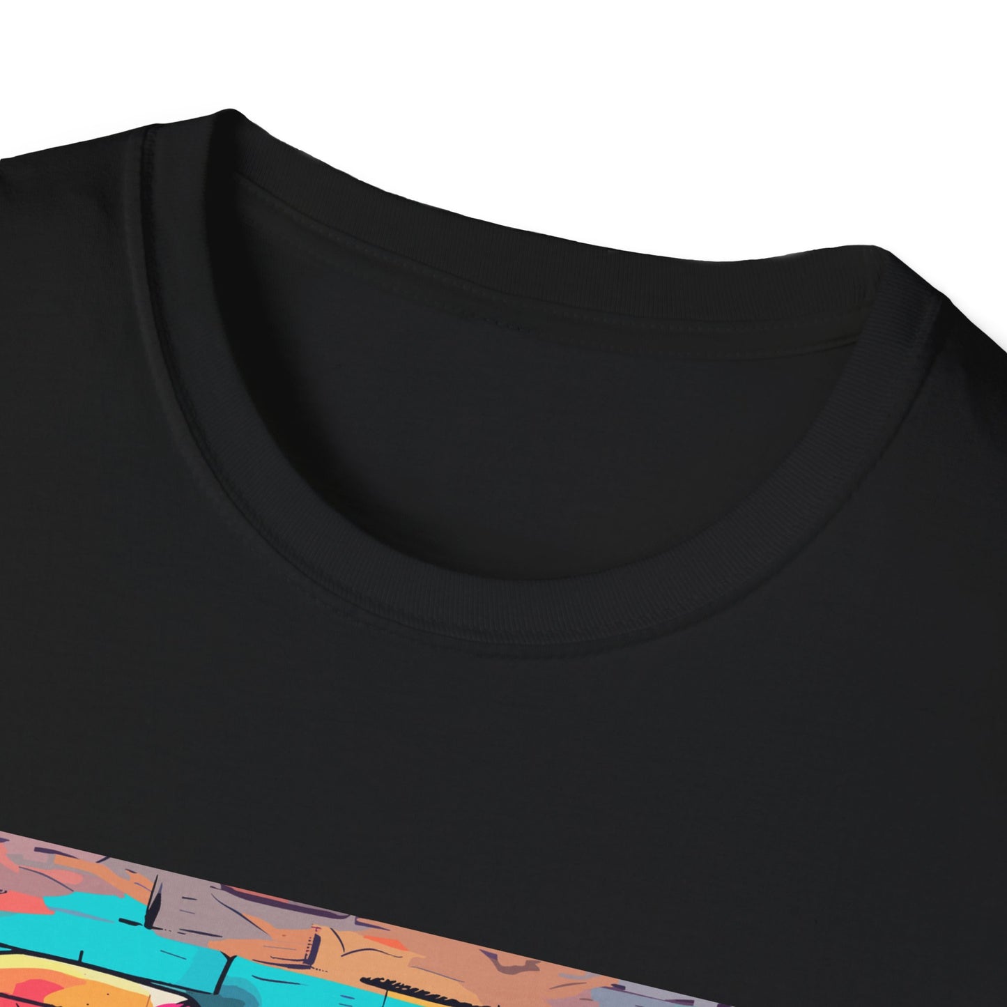 Urban Safari Elephant Tee - Cosmic Graffiti Elephant T-Shirt - Unisex Softstyle T-Shirt