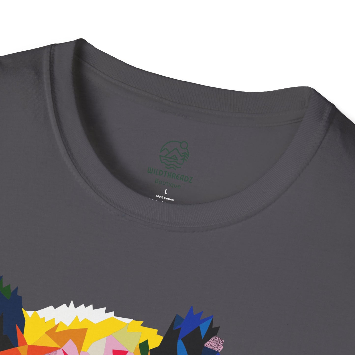 Kaleidoscope Panda Tee - Geometric Colorburst Panda T-Shirt - Unisex Softstyle T-Shirt