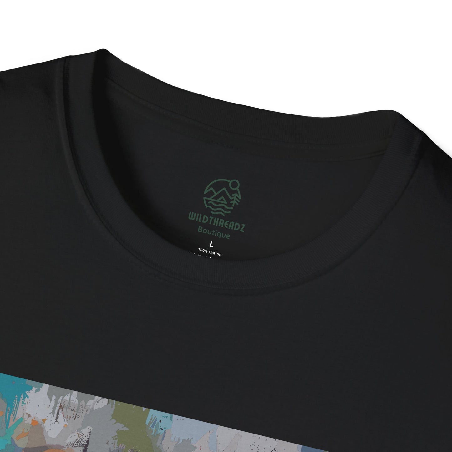 Street Art Majesty Tiger Tee - Abstract Graffiti Tiger Face T-Shirt - Unisex Softstyle T-Shirt