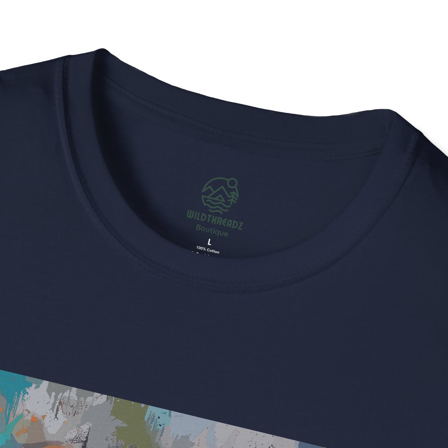 Street Art Majesty Tiger Tee - Abstract Graffiti Tiger Face T-Shirt - Unisex Softstyle T-Shirt