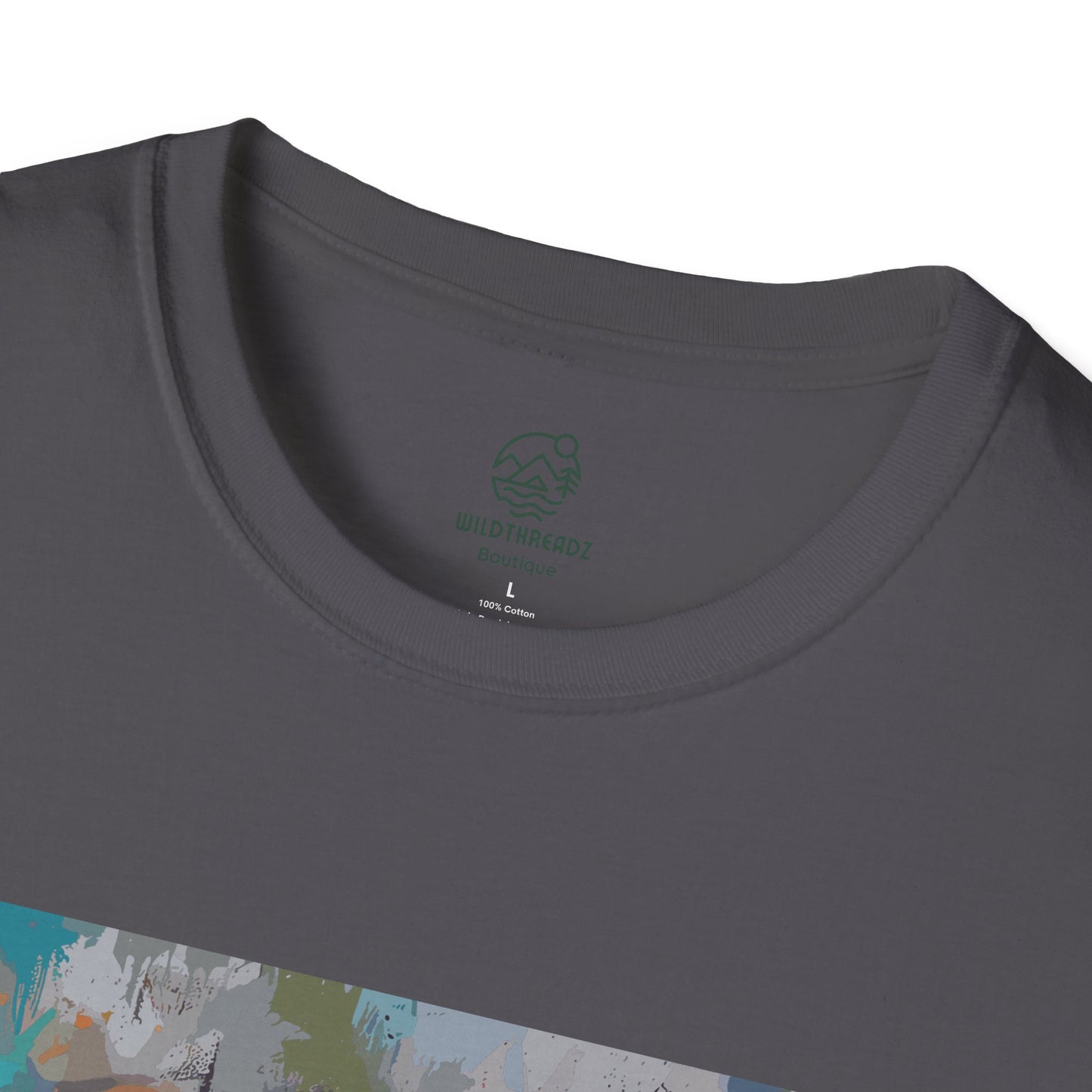 Street Art Majesty Tiger Tee - Abstract Graffiti Tiger Face T-Shirt - Unisex Softstyle T-Shirt