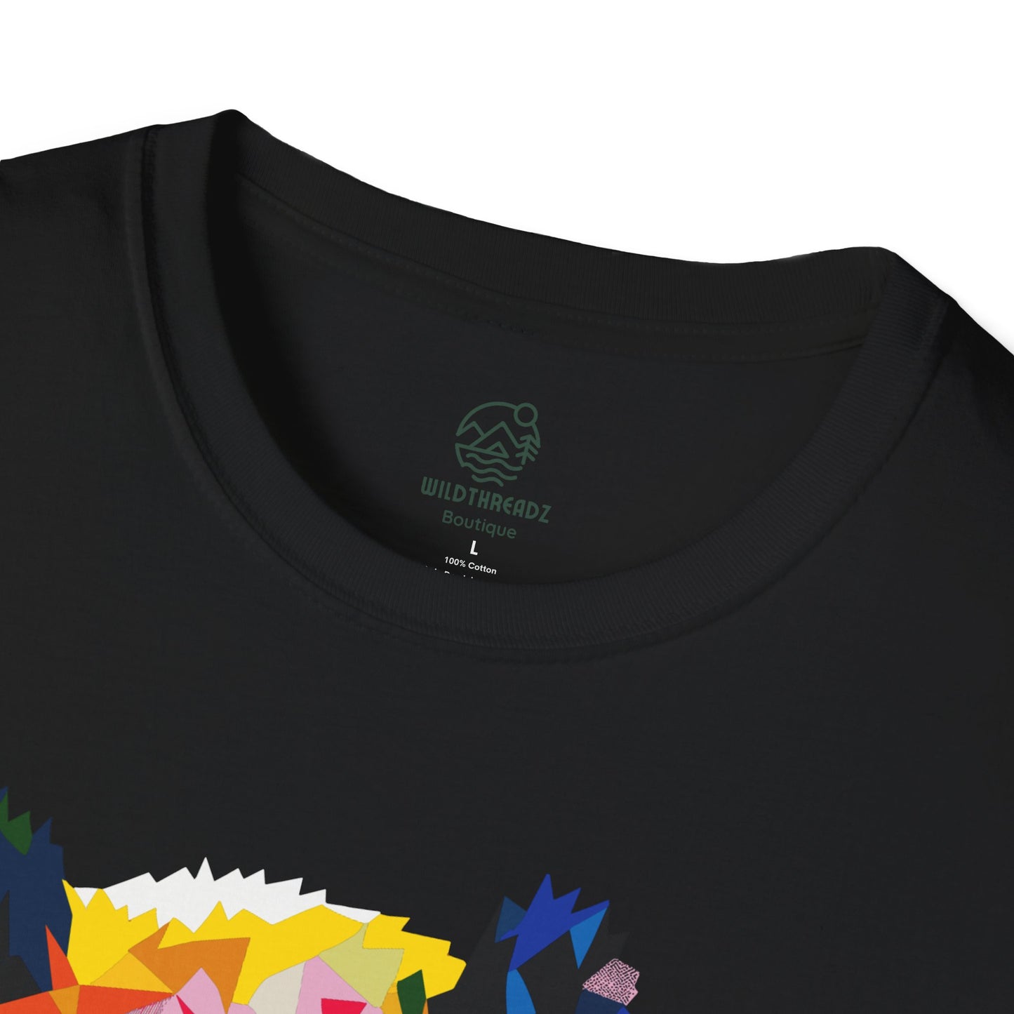 Kaleidoscope Panda Tee - Geometric Colorburst Panda T-Shirt - Unisex Softstyle T-Shirt