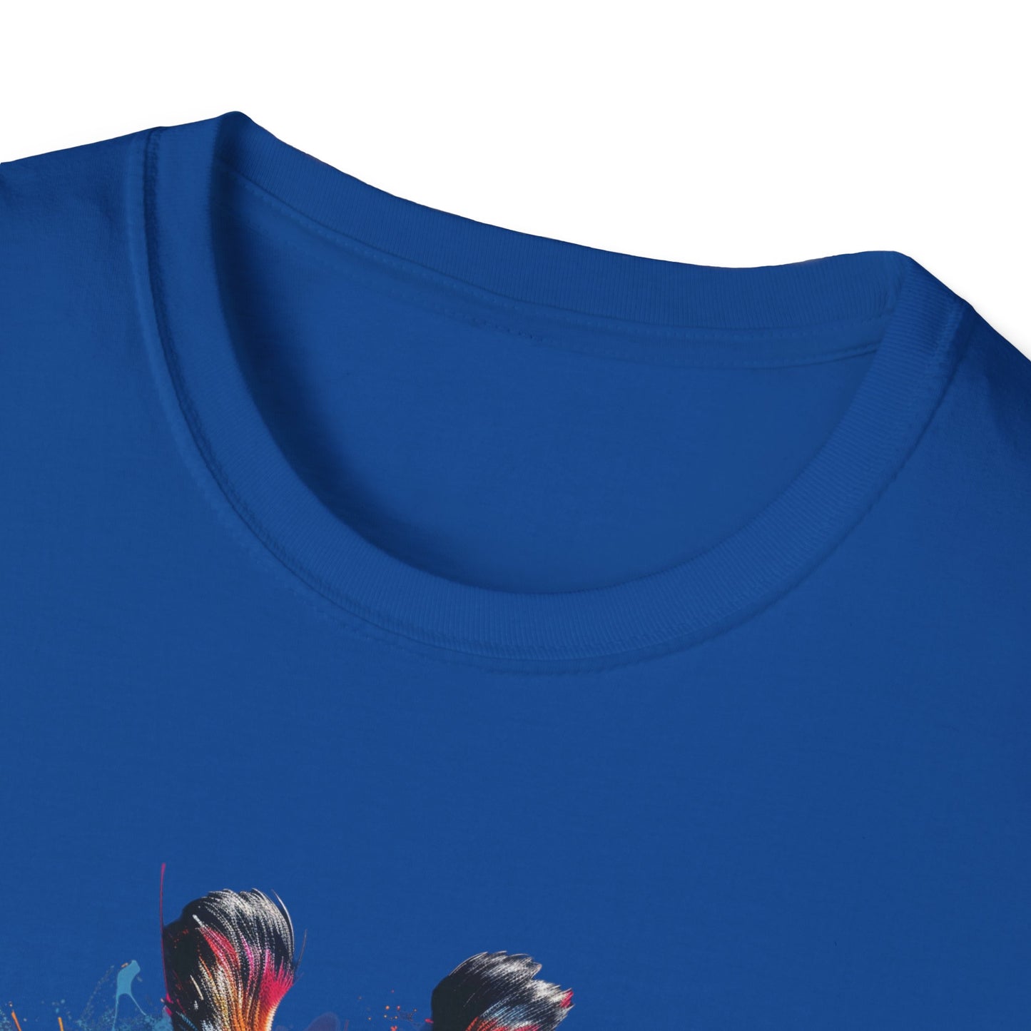 Funky Giraffe Splash - Vibrant Pop Art Giraffe T-Shirt - Unisex Softstyle T-Shirt