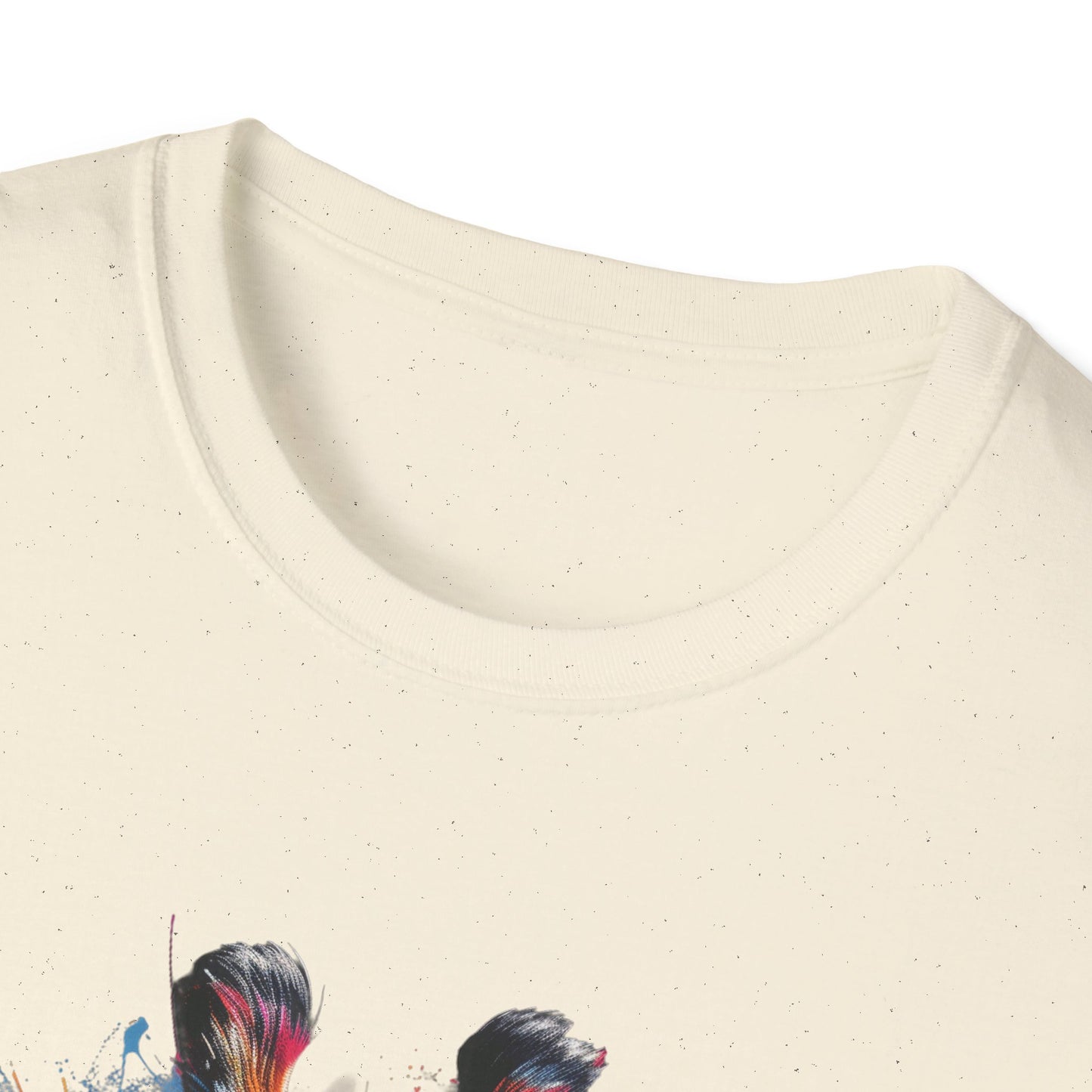 Funky Giraffe Splash - Vibrant Pop Art Giraffe T-Shirt - Unisex Softstyle T-Shirt