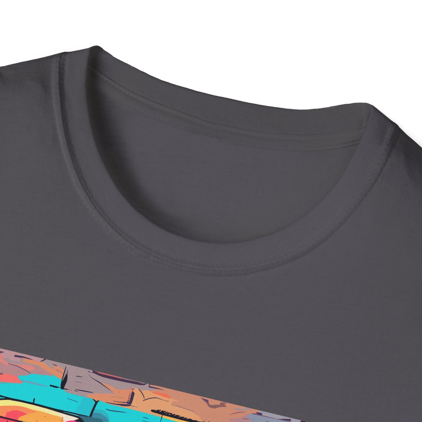 Urban Safari Elephant Tee - Cosmic Graffiti Elephant T-Shirt - Unisex Softstyle T-Shirt