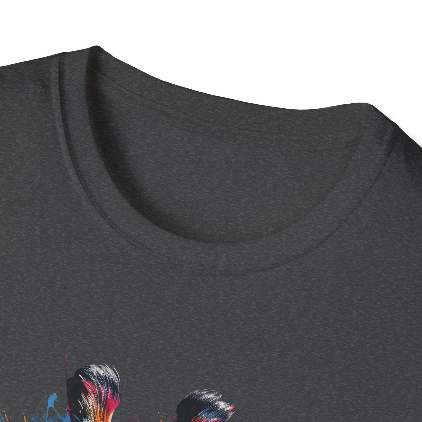 Funky Giraffe Splash - Vibrant Pop Art Giraffe T-Shirt - Unisex Softstyle T-Shirt