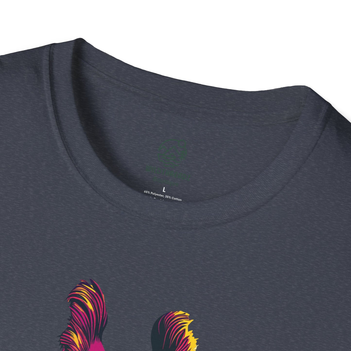 Psychedelic Safari Giraffe Tee - Neon Wilderness Giraffe - Unisex Softstyle T-Shirt